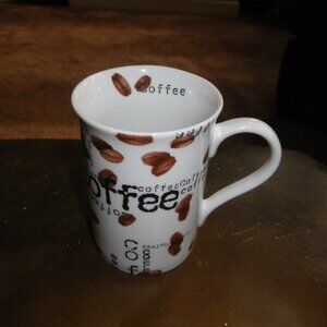 Small Fun "Coffee" & "Coffee Beans" Ceramic Coffee Mug